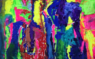 Saatchi Art Artist: Lolo Loren; Oil 2015 Painting “too many faces”