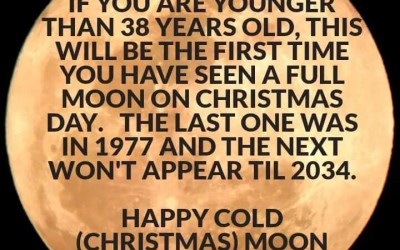 Full Christmas moon