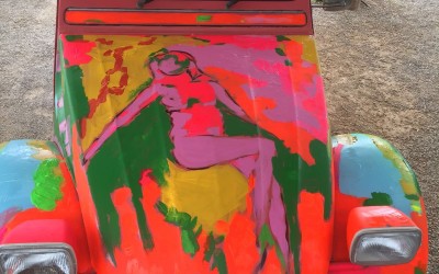 Ducks United goes LoloLoren , on the Hood of the car