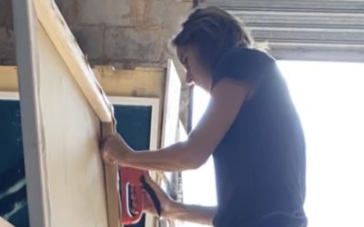 Stretching a canvas